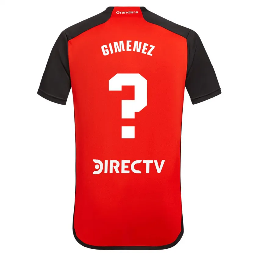 Danxen Kinder Ulises Giménez #0 Rot Schwarz Weiß Auswärtstrikot Trikot 2024/25 T-Shirt Schweiz