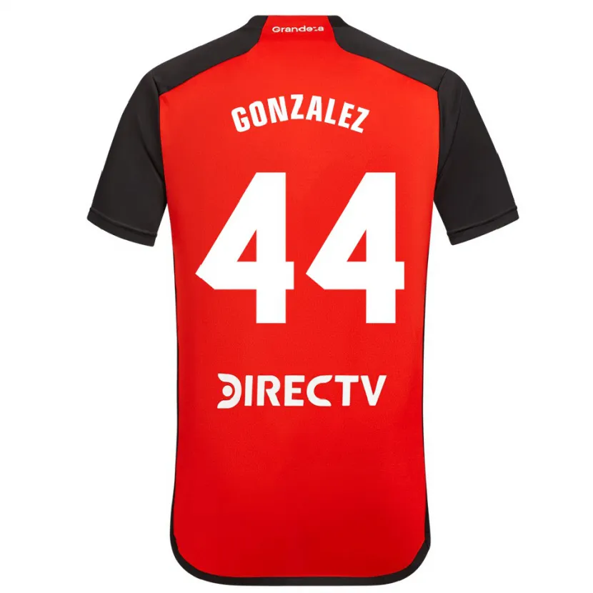 Danxen Kinder Alexis González #44 Rot Schwarz Weiß Auswärtstrikot Trikot 2024/25 T-Shirt Schweiz