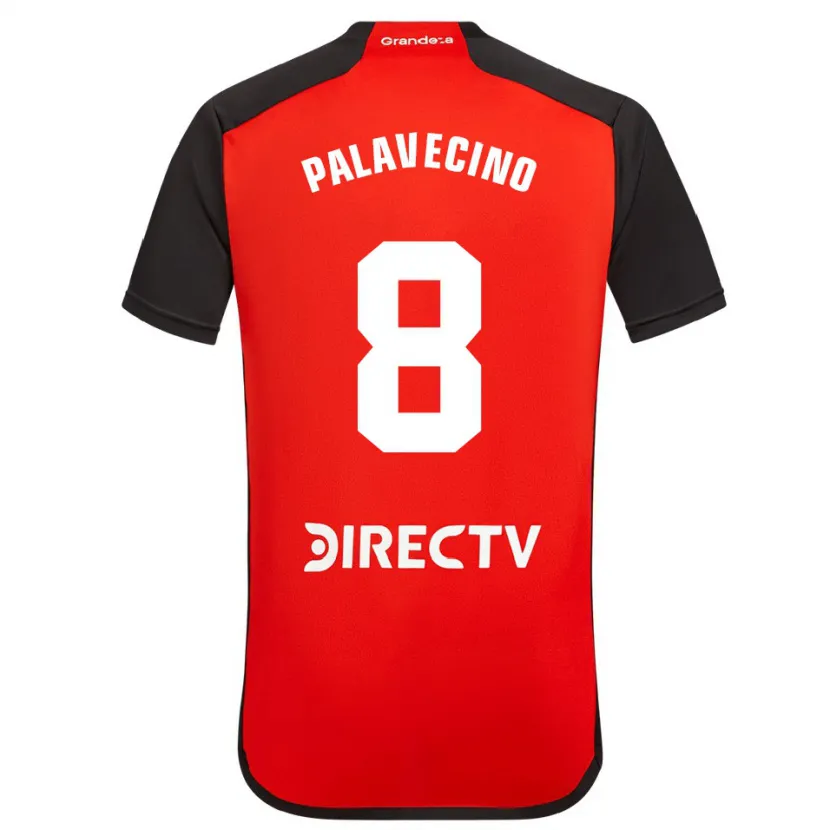 Danxen Kinder Agustín Palavecino #8 Rot Schwarz Weiß Auswärtstrikot Trikot 2024/25 T-Shirt Schweiz