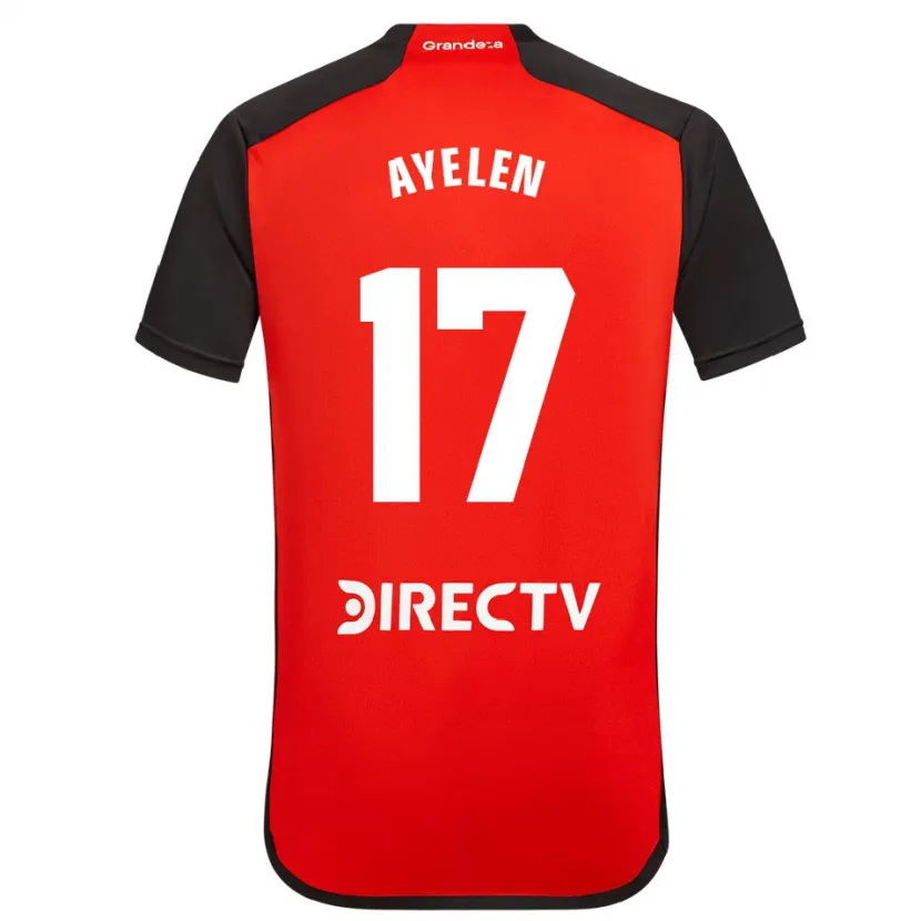 Danxen Kinder Stephanie Ayelén Melgarejo #17 Rot Schwarz Weiß Auswärtstrikot Trikot 2024/25 T-Shirt Schweiz