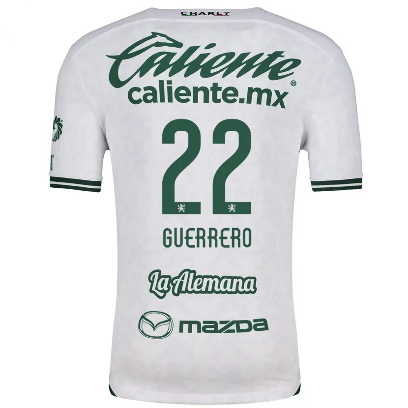 Danxen Kinder África Guerrero #22 Weiß Grün Auswärtstrikot Trikot 2024/25 T-Shirt Schweiz