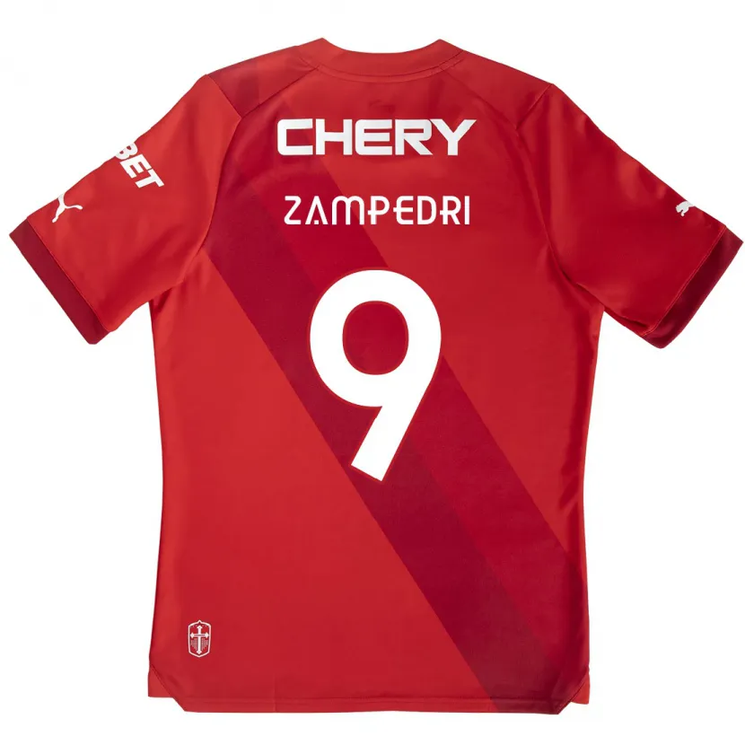 Danxen Kinder Fernando Zampedri #9 Rot-Weiss Auswärtstrikot Trikot 2024/25 T-Shirt Schweiz