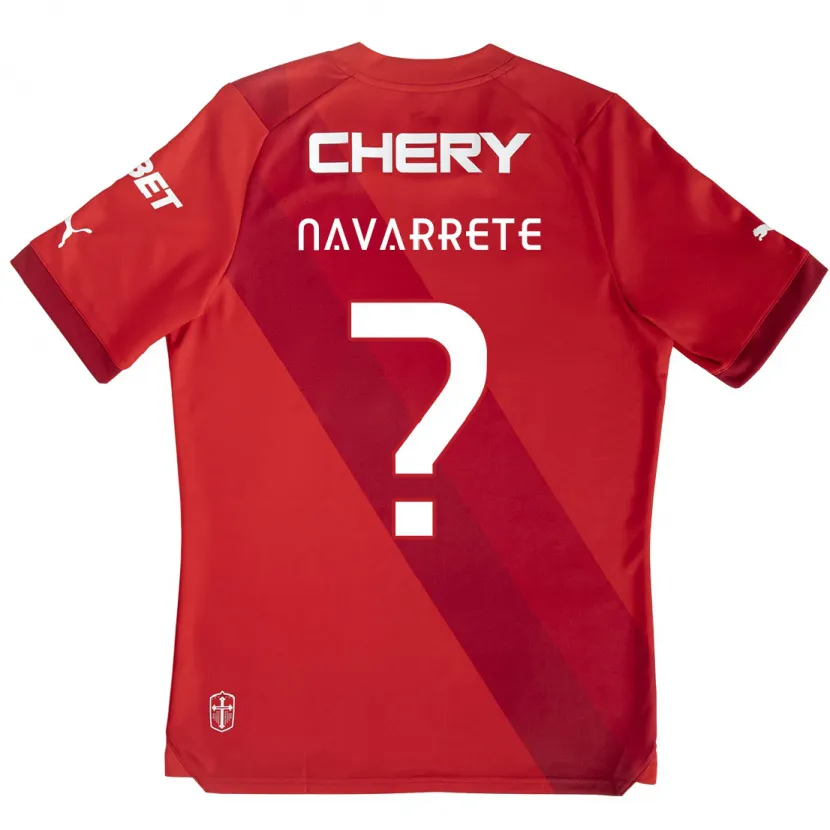 Danxen Kinder Carlos Navarrete #0 Rot-Weiss Auswärtstrikot Trikot 2024/25 T-Shirt Schweiz