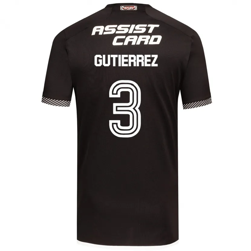 Danxen Kinder Daniel Gutiérrez #3 Schwarz-Weiss Auswärtstrikot Trikot 2024/25 T-Shirt Schweiz