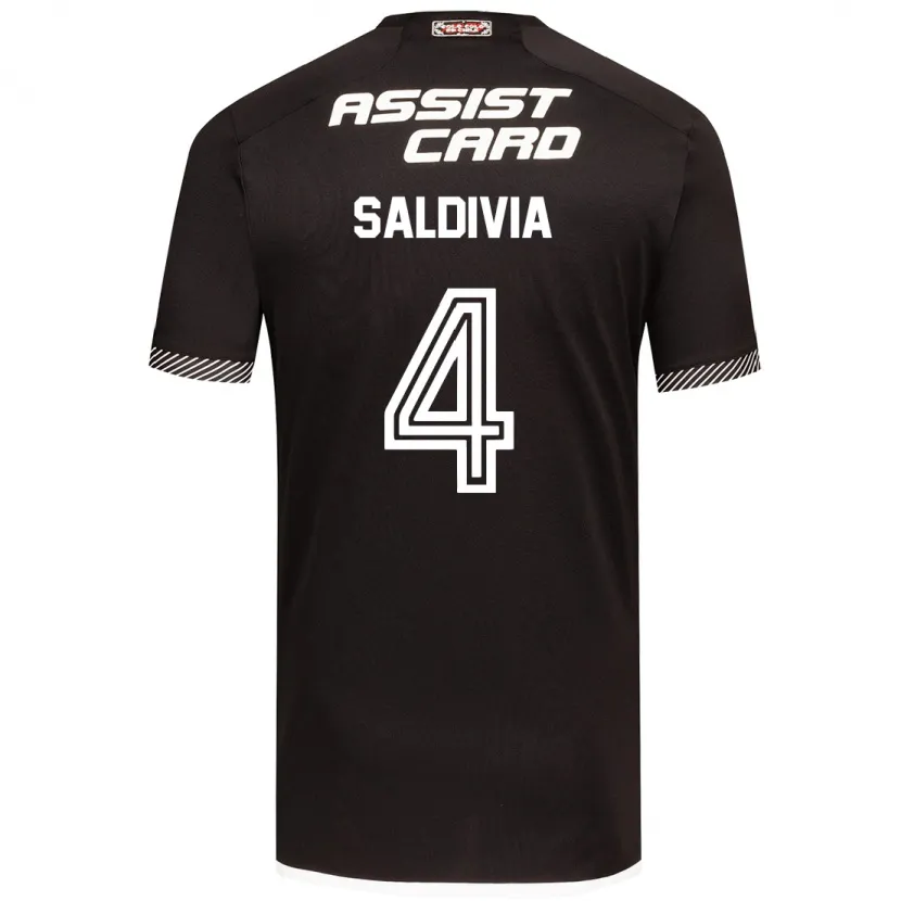 Danxen Kinder Alan Saldivia #4 Schwarz-Weiss Auswärtstrikot Trikot 2024/25 T-Shirt Schweiz