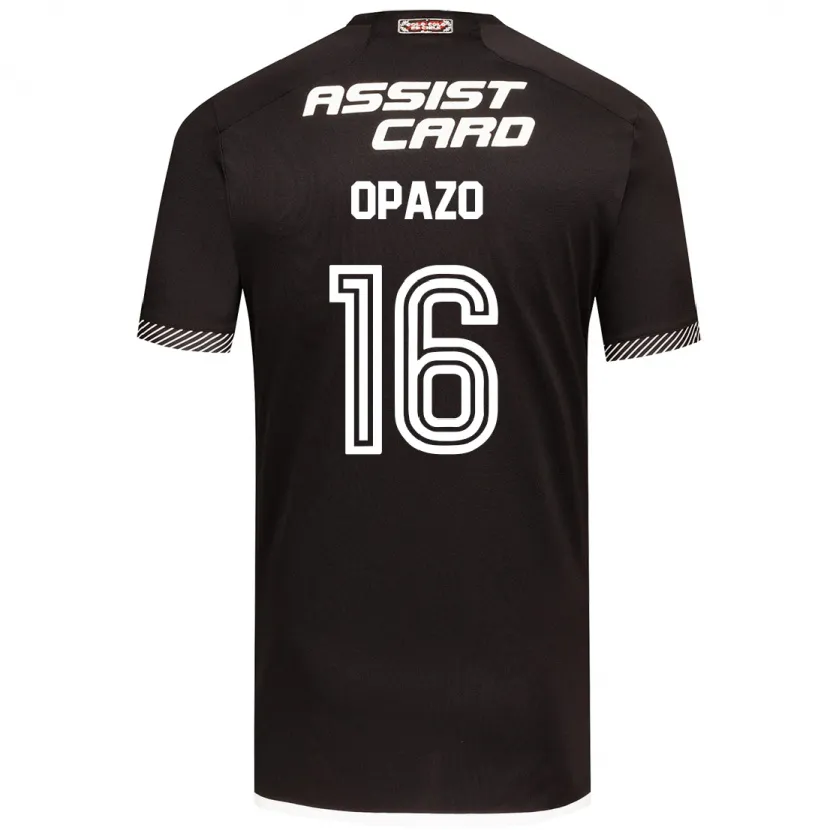 Danxen Kinder Óscar Opazo #16 Schwarz-Weiss Auswärtstrikot Trikot 2024/25 T-Shirt Schweiz