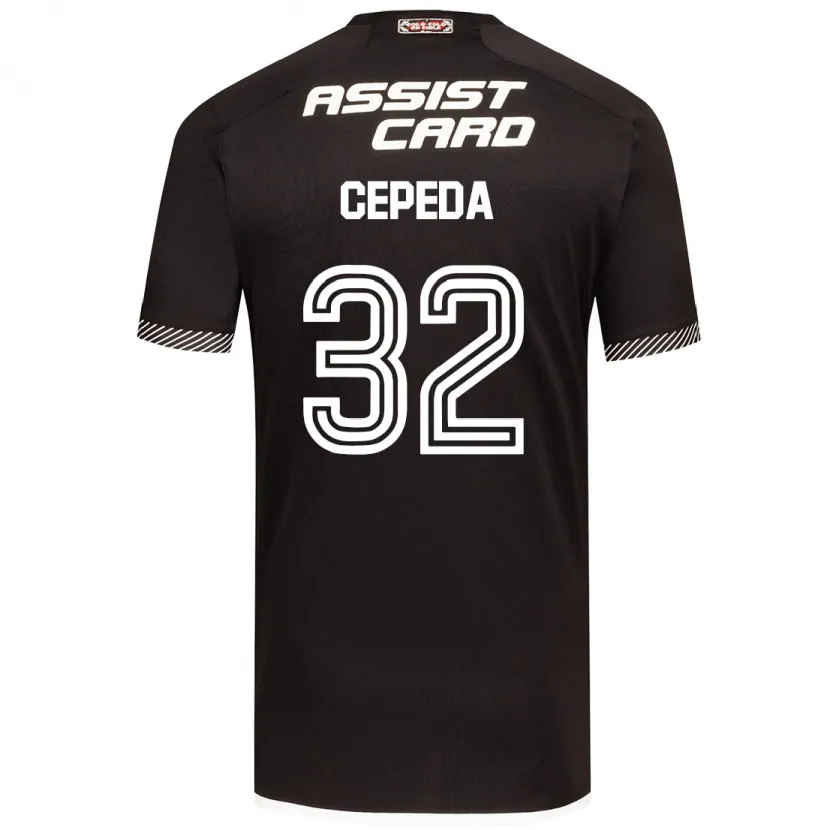 Danxen Kinder Lucas Cepeda #32 Schwarz-Weiss Auswärtstrikot Trikot 2024/25 T-Shirt Schweiz