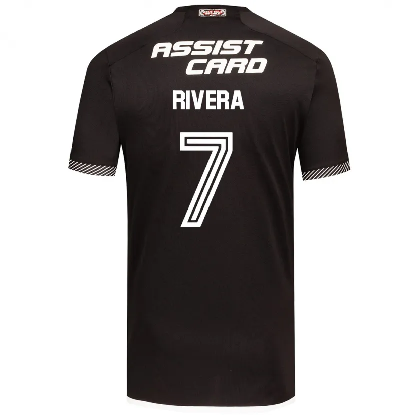 Danxen Kinder Francisco Rivera #7 Schwarz-Weiss Auswärtstrikot Trikot 2024/25 T-Shirt Schweiz