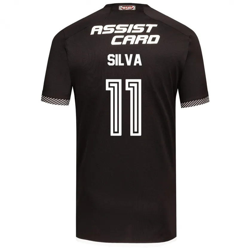 Danxen Kinder Martín Silva #11 Schwarz-Weiss Auswärtstrikot Trikot 2024/25 T-Shirt Schweiz