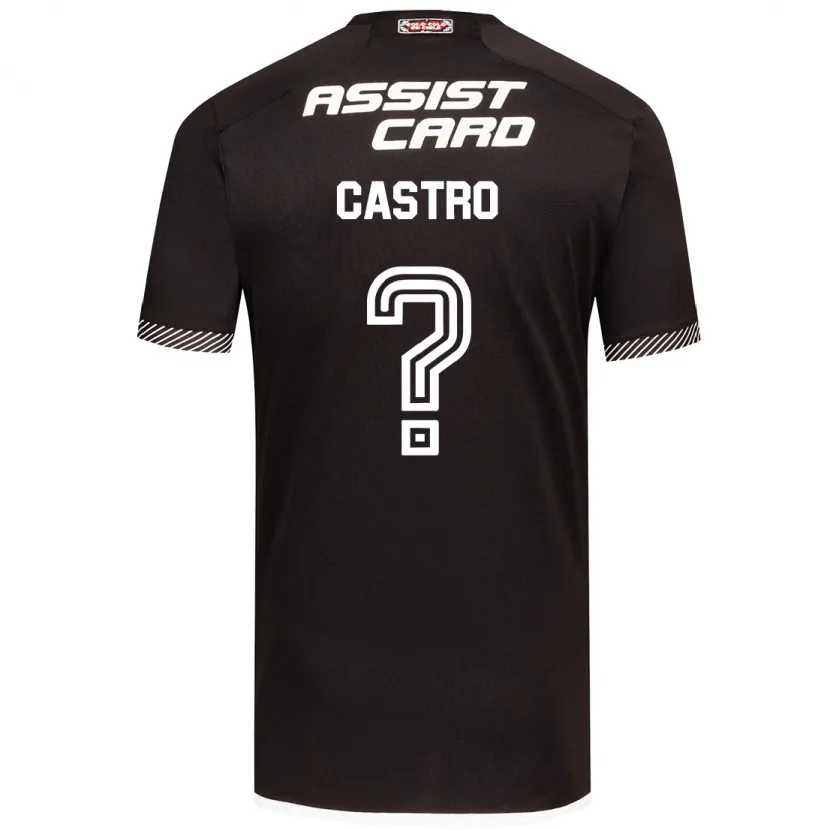 Danxen Kinder Benjamín Castro #0 Schwarz-Weiss Auswärtstrikot Trikot 2024/25 T-Shirt Schweiz