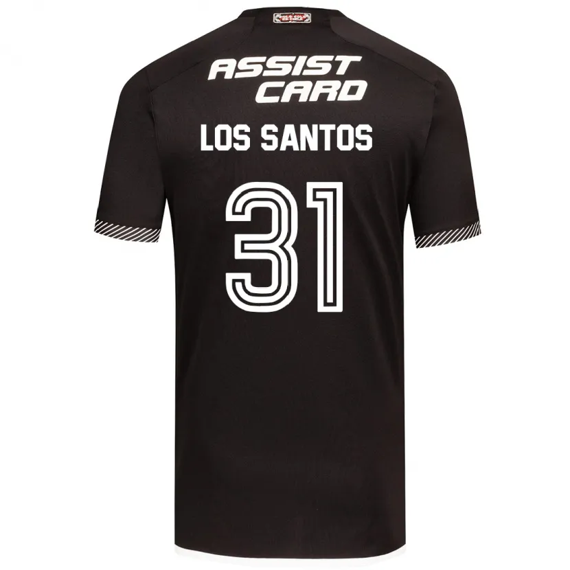 Danxen Kinder Matías De Los Santos #31 Schwarz-Weiss Auswärtstrikot Trikot 2024/25 T-Shirt Schweiz