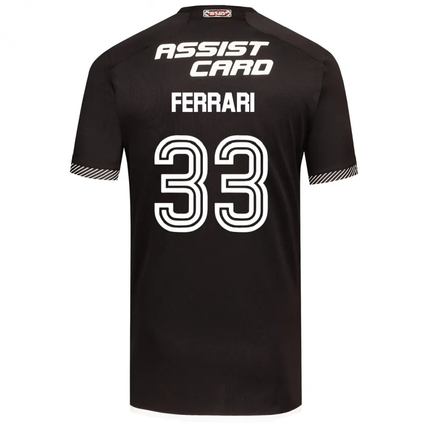 Danxen Kinder Matías Ferrari #33 Schwarz-Weiss Auswärtstrikot Trikot 2024/25 T-Shirt Schweiz