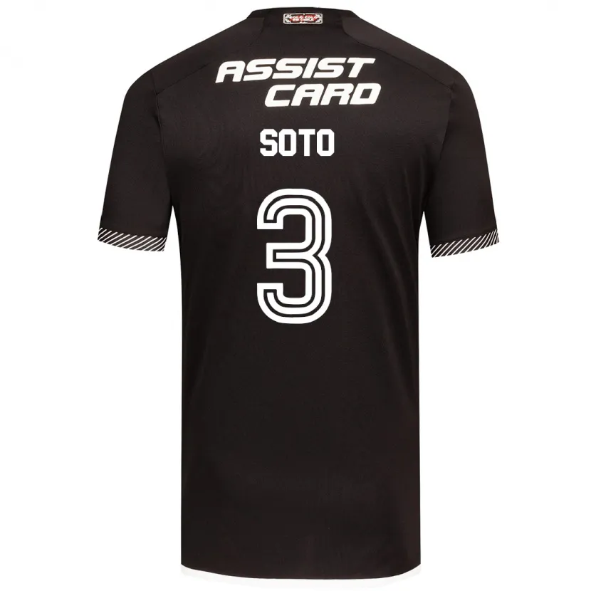 Danxen Kinder Rocío Soto #3 Schwarz-Weiss Auswärtstrikot Trikot 2024/25 T-Shirt Schweiz