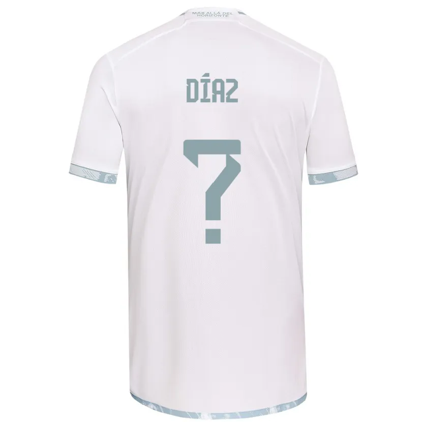 Danxen Kinder Antonio Díaz #0 Weiß Grau Auswärtstrikot Trikot 2024/25 T-Shirt Schweiz