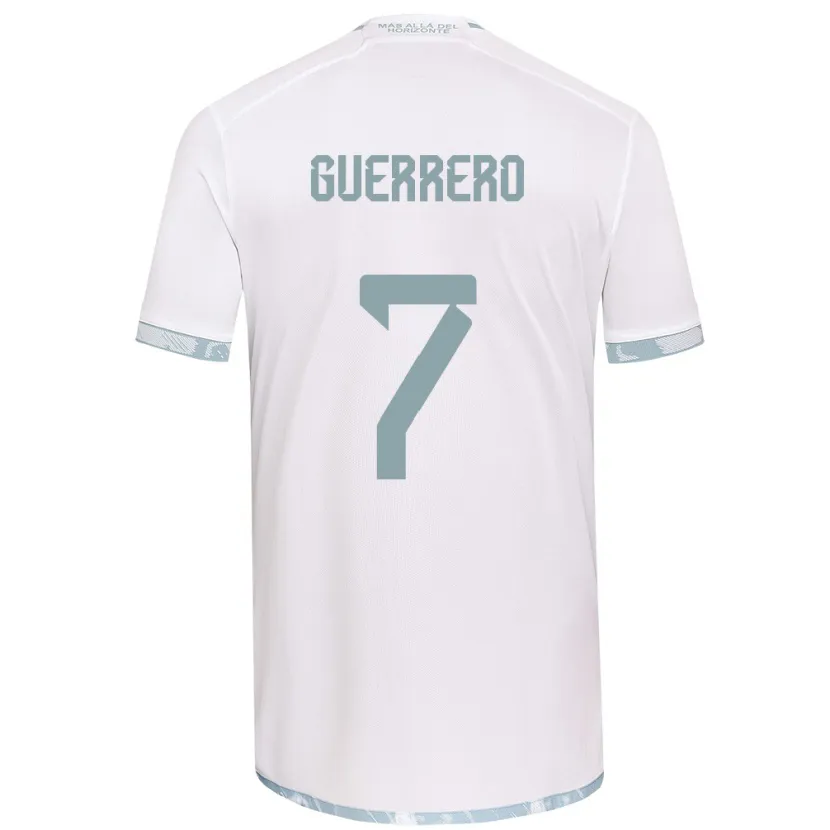 Danxen Kinder Maximiliano Guerrero #7 Weiß Grau Auswärtstrikot Trikot 2024/25 T-Shirt Schweiz