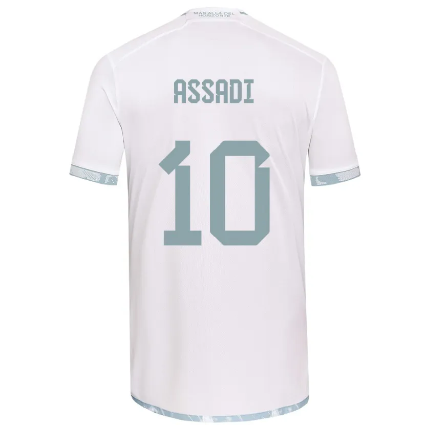 Danxen Kinder Lucas Assadi #10 Weiß Grau Auswärtstrikot Trikot 2024/25 T-Shirt Schweiz