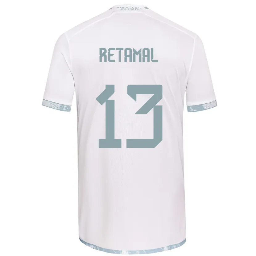 Danxen Kinder David Retamal #13 Weiß Grau Auswärtstrikot Trikot 2024/25 T-Shirt Schweiz