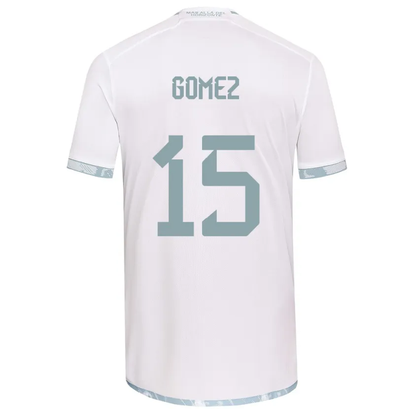 Danxen Kinder Juan Pablo Gómez #15 Weiß Grau Auswärtstrikot Trikot 2024/25 T-Shirt Schweiz