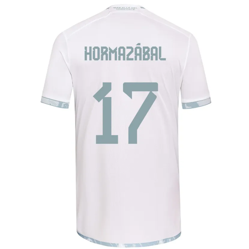 Danxen Kinder Fabián Hormazábal #17 Weiß Grau Auswärtstrikot Trikot 2024/25 T-Shirt Schweiz