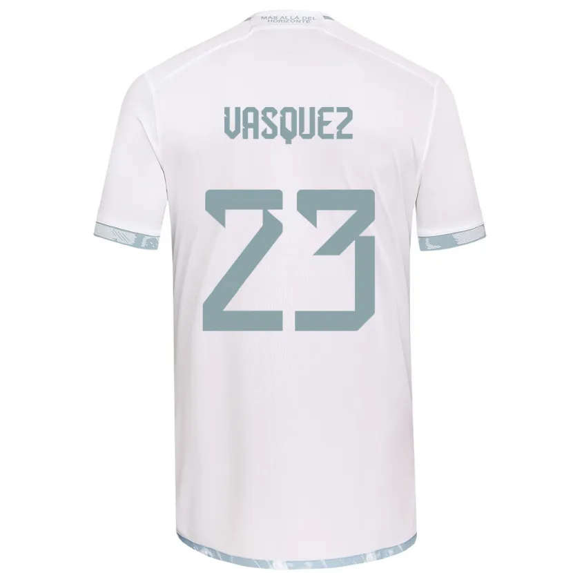 Danxen Kinder Ignacio Vásquez #23 Weiß Grau Auswärtstrikot Trikot 2024/25 T-Shirt Schweiz