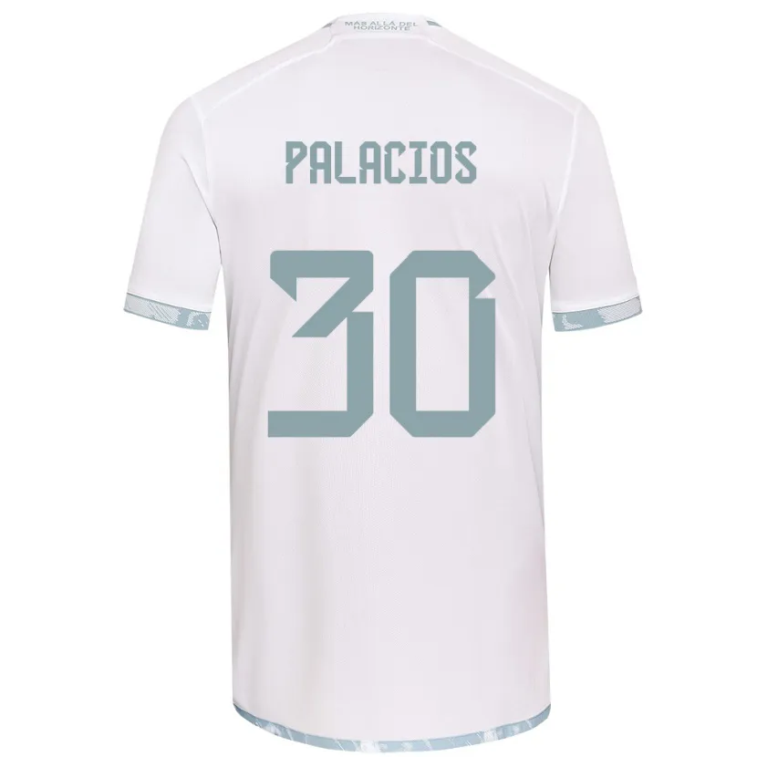 Danxen Kinder Cristian Palacios #30 Weiß Grau Auswärtstrikot Trikot 2024/25 T-Shirt Schweiz