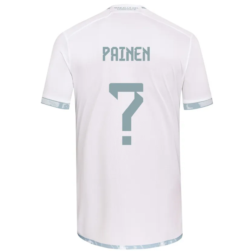 Danxen Kinder Sebastián Painen #0 Weiß Grau Auswärtstrikot Trikot 2024/25 T-Shirt Schweiz