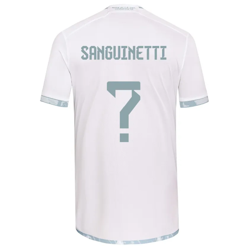 Danxen Kinder Fernando Sanguinetti #0 Weiß Grau Auswärtstrikot Trikot 2024/25 T-Shirt Schweiz