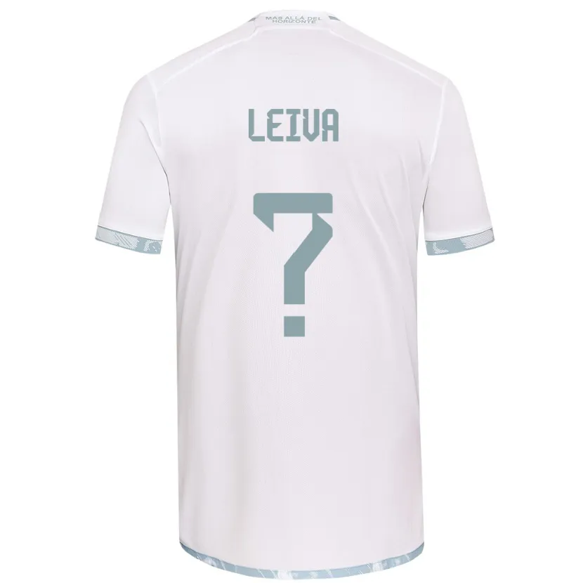 Danxen Kinder Sergio Leiva #0 Weiß Grau Auswärtstrikot Trikot 2024/25 T-Shirt Schweiz