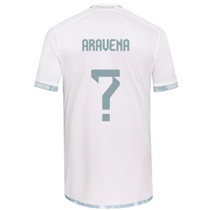 Danxen Kinder Benjamín Aravena #0 Weiß Grau Auswärtstrikot Trikot 2024/25 T-Shirt Schweiz