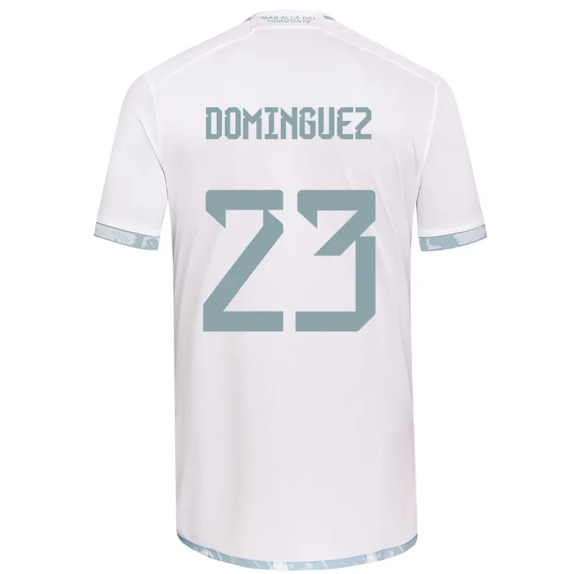 Danxen Kinder Nery Domínguez #23 Weiß Grau Auswärtstrikot Trikot 2024/25 T-Shirt Schweiz