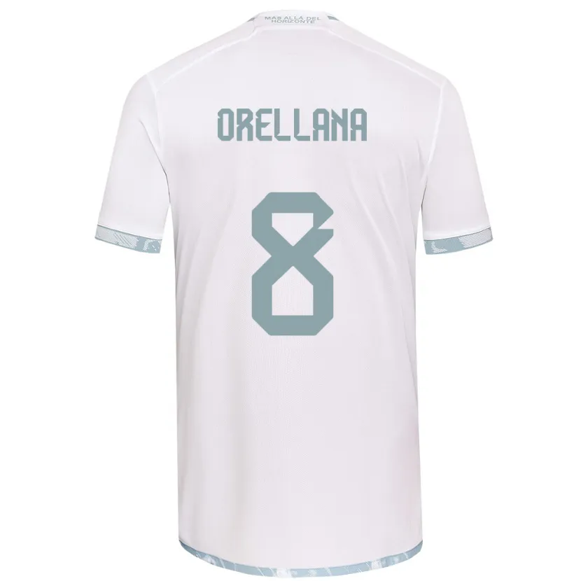 Danxen Kinder Denisse Orellana #8 Weiß Grau Auswärtstrikot Trikot 2024/25 T-Shirt Schweiz