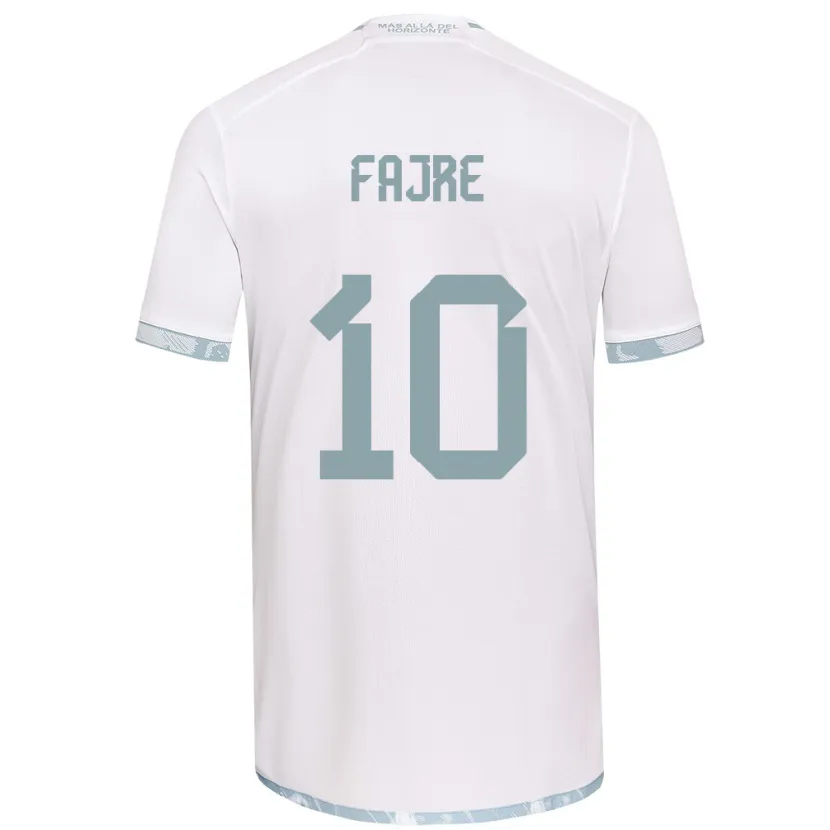 Danxen Kinder Nicole Fajre #10 Weiß Grau Auswärtstrikot Trikot 2024/25 T-Shirt Schweiz