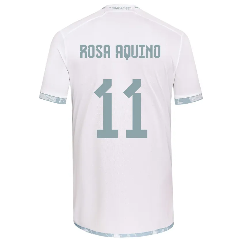 Danxen Kinder Rosa Aquino #11 Weiß Grau Auswärtstrikot Trikot 2024/25 T-Shirt Schweiz