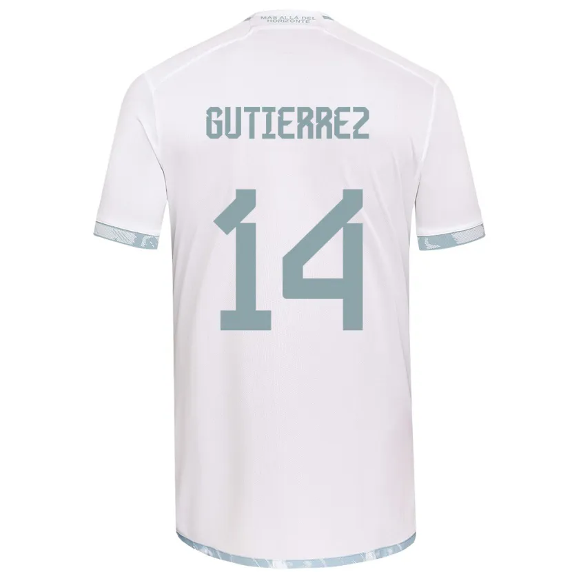 Danxen Kinder Ana Gutiérrez #14 Weiß Grau Auswärtstrikot Trikot 2024/25 T-Shirt Schweiz