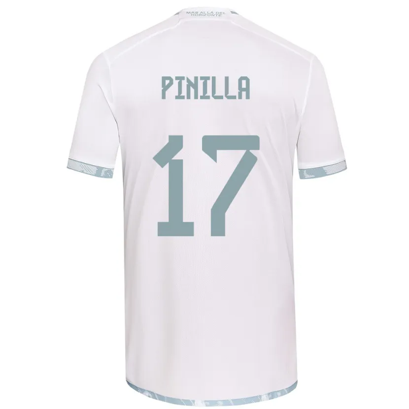 Danxen Kinder Fernanda Pinilla #17 Weiß Grau Auswärtstrikot Trikot 2024/25 T-Shirt Schweiz