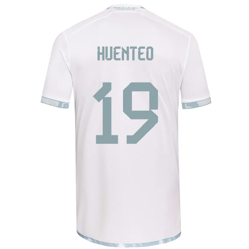 Danxen Kinder Yessenia Huenteo #19 Weiß Grau Auswärtstrikot Trikot 2024/25 T-Shirt Schweiz