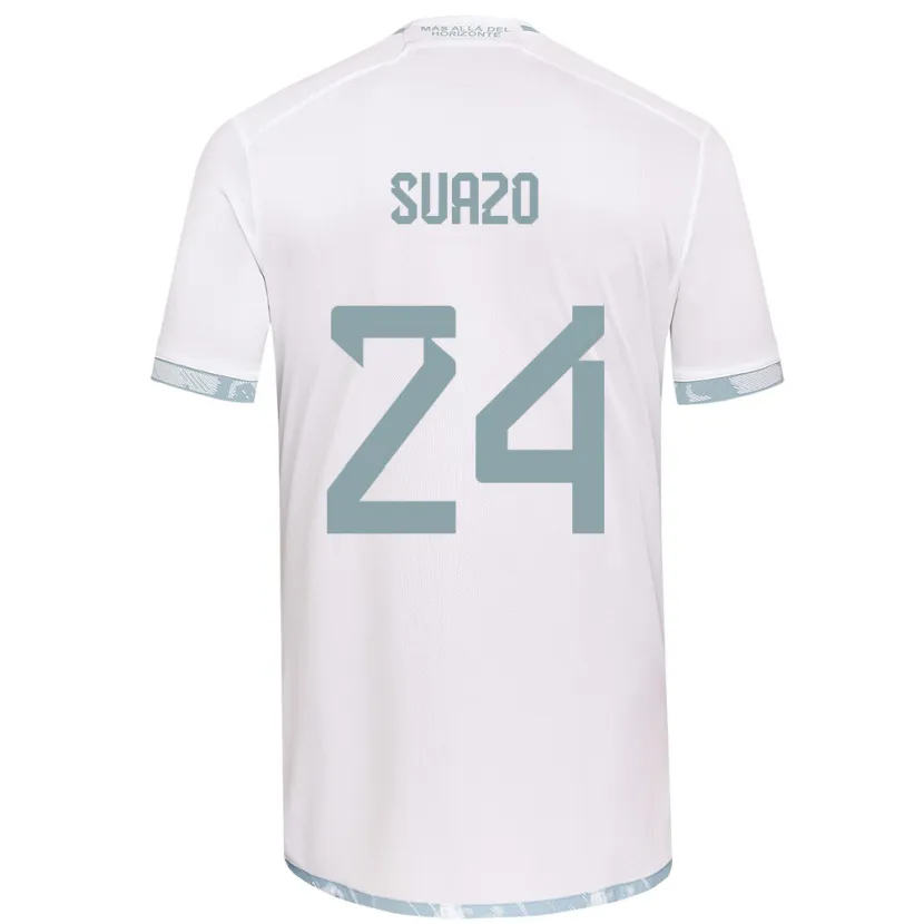 Danxen Kinder Arantza Suazo #24 Weiß Grau Auswärtstrikot Trikot 2024/25 T-Shirt Schweiz