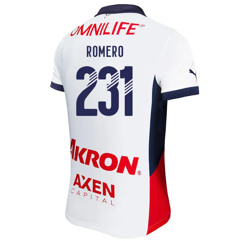 Danxen Kinder Ángel Romero #231 Weiß Rot Blau Auswärtstrikot Trikot 2024/25 T-Shirt Schweiz