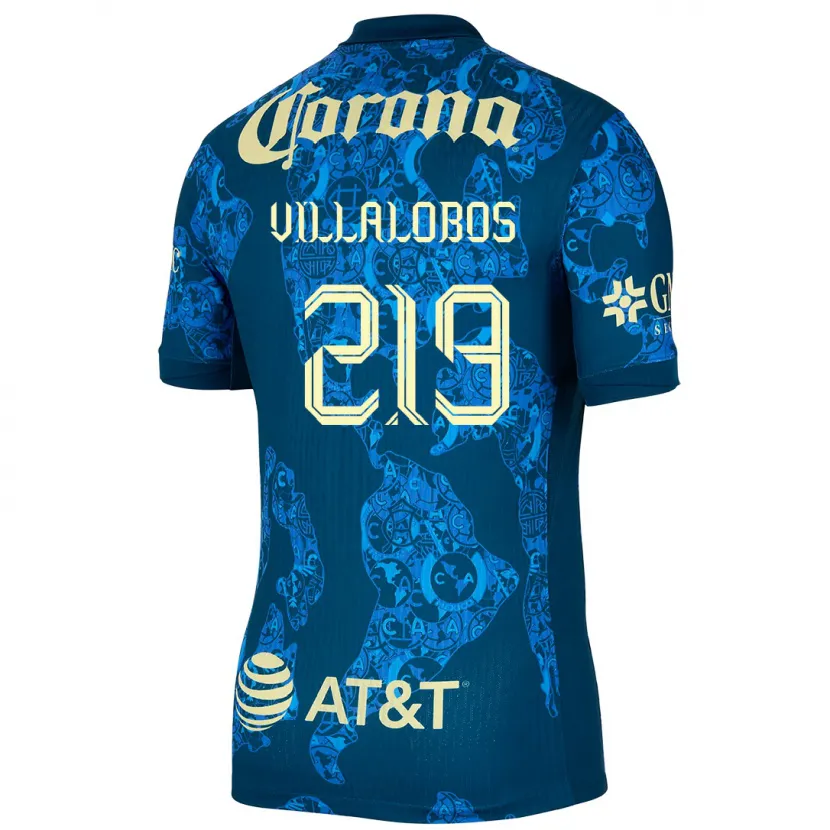 Danxen Kinder Patricio Villalobos #219 Blau Gelb Auswärtstrikot Trikot 2024/25 T-Shirt Schweiz