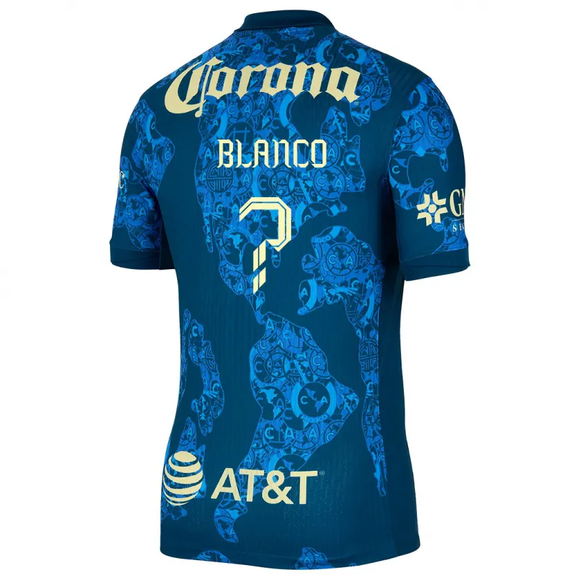 Danxen Kinder Lionel Blanco #0 Blau Gelb Auswärtstrikot Trikot 2024/25 T-Shirt Schweiz