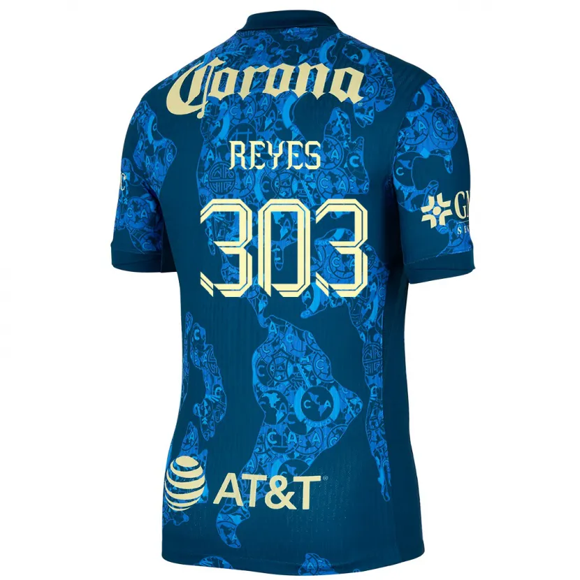 Danxen Kinder Diego Reyes #303 Blau Gelb Auswärtstrikot Trikot 2024/25 T-Shirt Schweiz