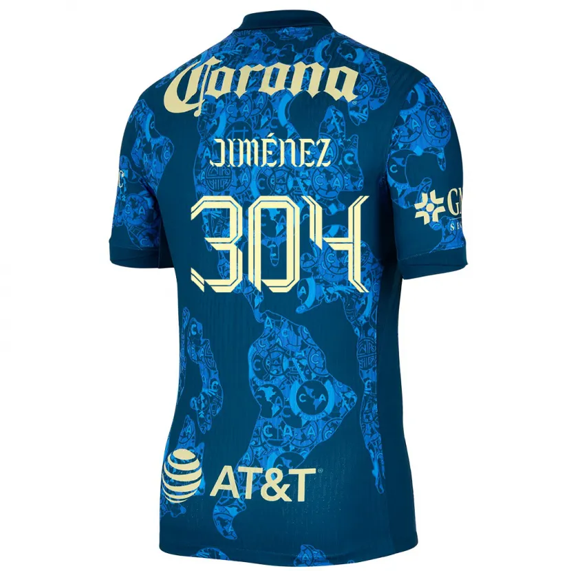 Danxen Kinder Derek Jiménez #304 Blau Gelb Auswärtstrikot Trikot 2024/25 T-Shirt Schweiz