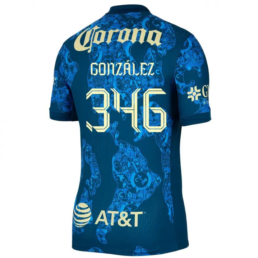 Danxen Kinder Ricardo González #346 Blau Gelb Auswärtstrikot Trikot 2024/25 T-Shirt Schweiz