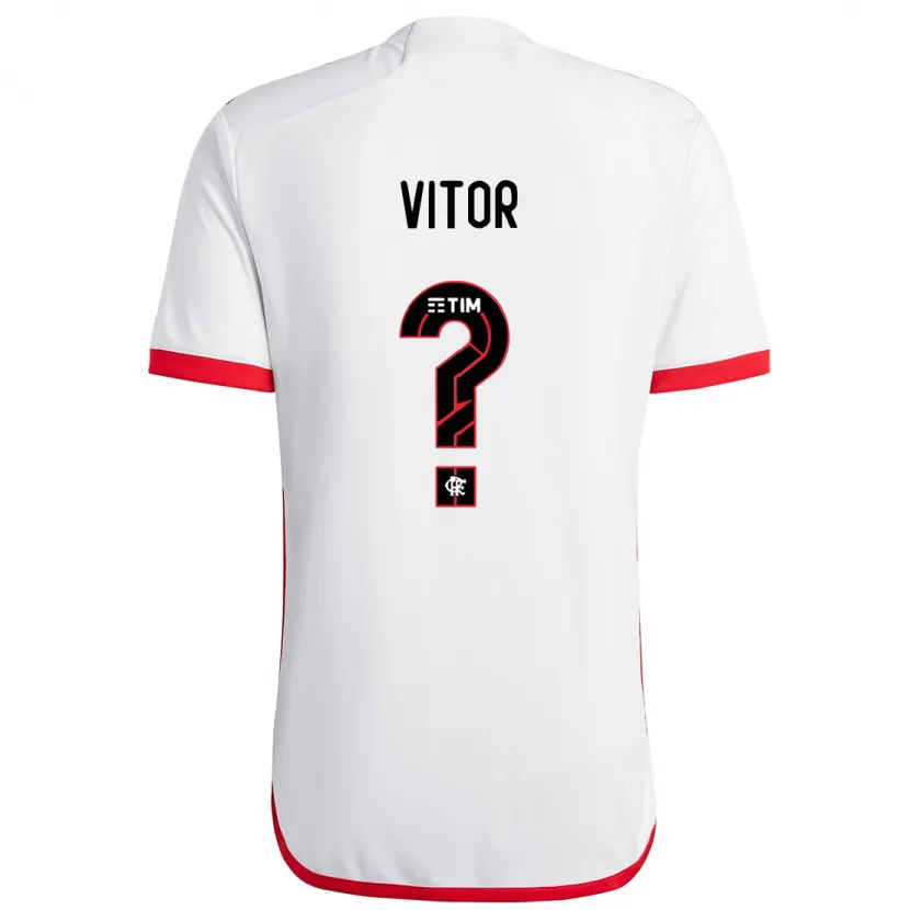 Danxen Kinder João Vitor #0 Weiß Rot Auswärtstrikot Trikot 2024/25 T-Shirt Schweiz