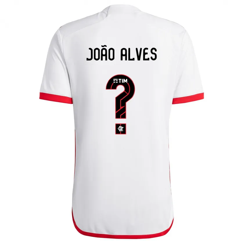 Danxen Kinder João Alves #0 Weiß Rot Auswärtstrikot Trikot 2024/25 T-Shirt Schweiz