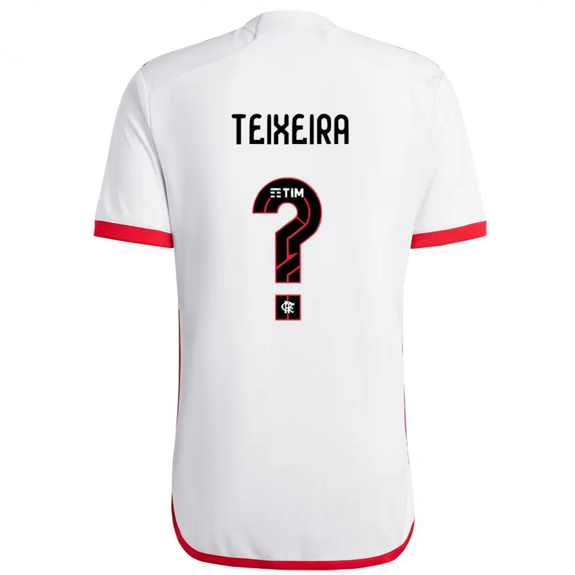 Danxen Kinder Guilherme Teixeira #0 Weiß Rot Auswärtstrikot Trikot 2024/25 T-Shirt Schweiz