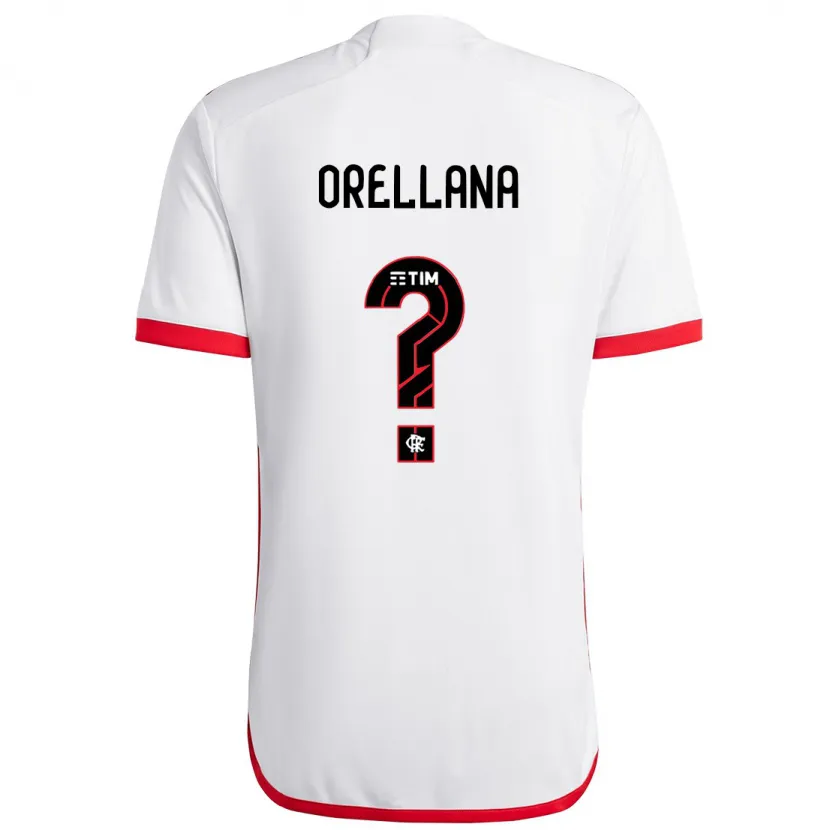 Danxen Kinder Joan Orellana #0 Weiß Rot Auswärtstrikot Trikot 2024/25 T-Shirt Schweiz