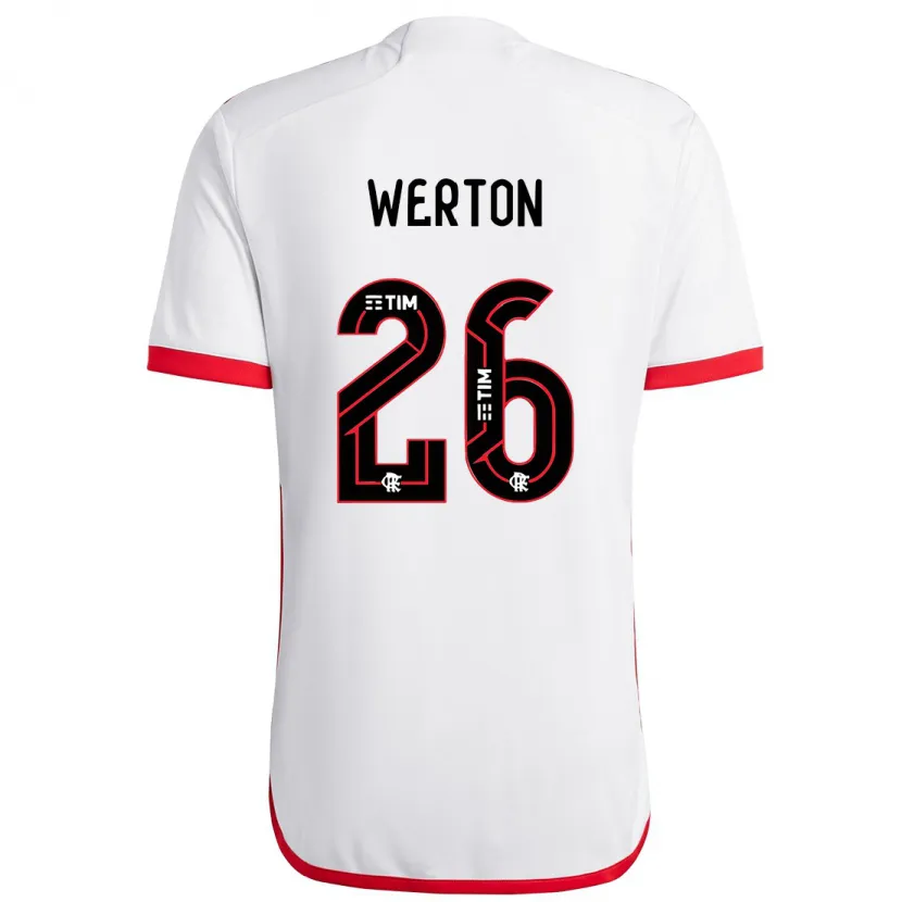 Danxen Kinder Werton #26 Weiß Rot Auswärtstrikot Trikot 2024/25 T-Shirt Schweiz