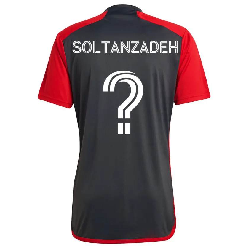 Danxen Herren Shayan Soltanzadeh #0 Grau Rot Heimtrikot Trikot 2024/25 T-Shirt Schweiz