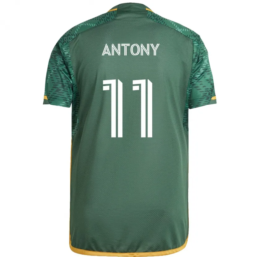 Danxen Herren Antony #11 Grün Orange Heimtrikot Trikot 2024/25 T-Shirt Schweiz